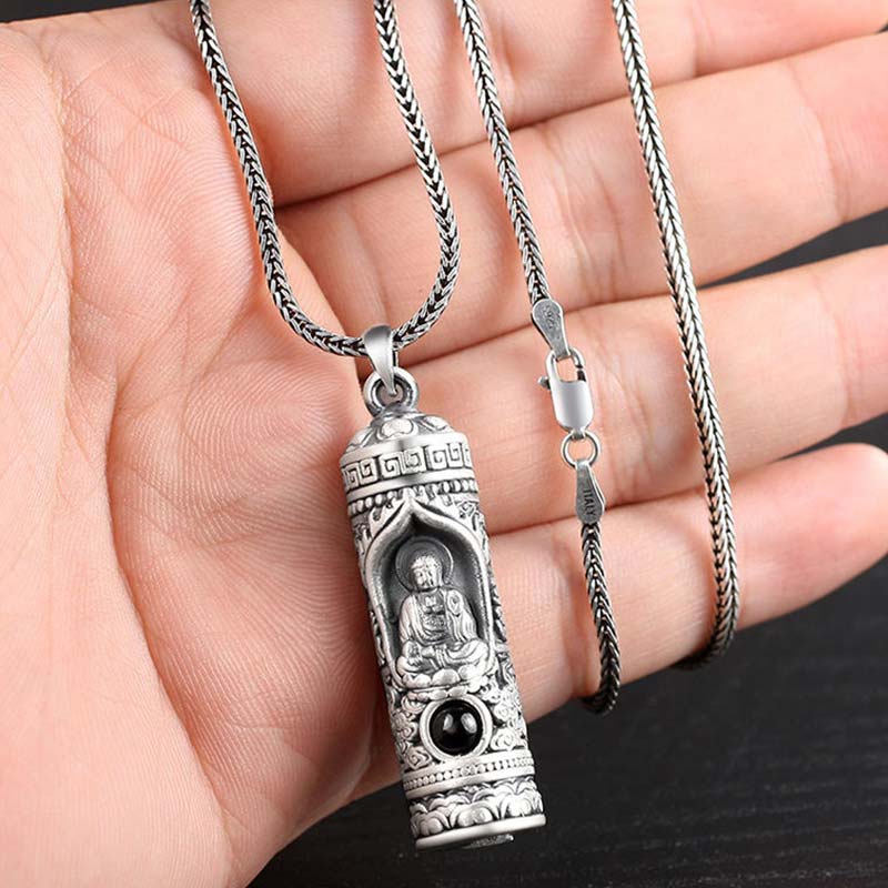 Buddha Stones Chinese Zodiac Natal Buddha Projection Prosperity Necklace Pendant