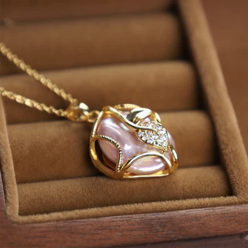 Buddha Stones 18K Gold Plated Copper Natural Baroque Pearl Flowe