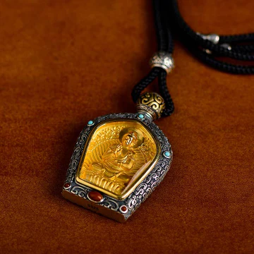 Buddha Stones 925 Sterling Silver Chinese Zodiac Natal Buddha Om