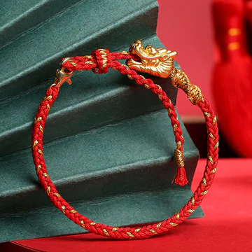 Buddha Stones Power Lucky Dragon Pendant Red String Bracelet Pro