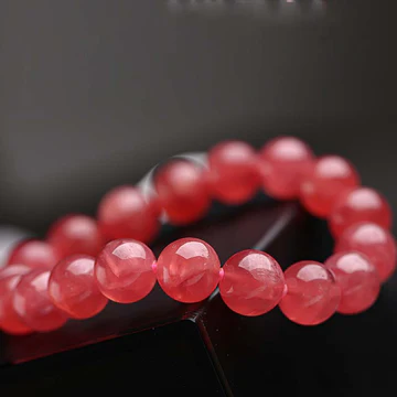 Buddha Stones Natural Strawberry Quartz Blessing Healing Bracelet