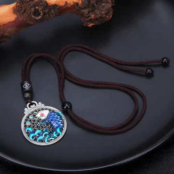 Buddha Stones 999 Sterling Silver Luck Koi Fish Success Prosperi