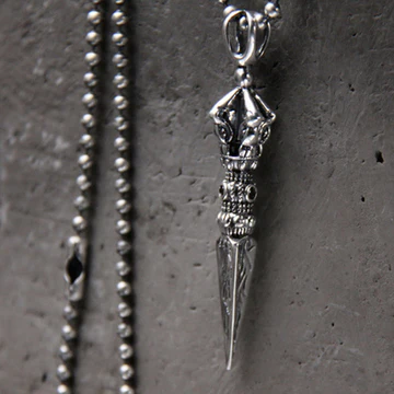 Buddha Stones 925 Sterling Silver Dorje Vajra Enlightenment Neck