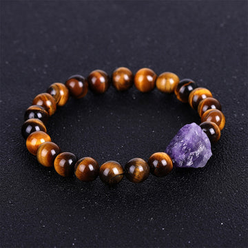 Buddha Stones Tibetan Tiger's Eye Stone Protection Bracelet