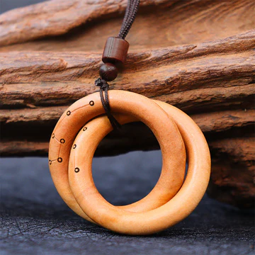 Buddha Stones Jujube Wood Taoist Yin Yang Ring Qiankun Circle Lu