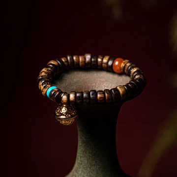 Buddha Stones Agarwood Red Agate Turquoise Balance Strength Bracelet