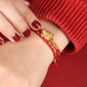 Buddha Stones Power Lucky Dragon Pendant Red String Bracelet Pro