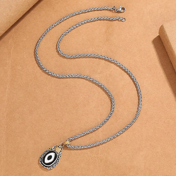 Buddha Stones Tibet Dzi Bead Garuda Pattern Copper Metal Wealth