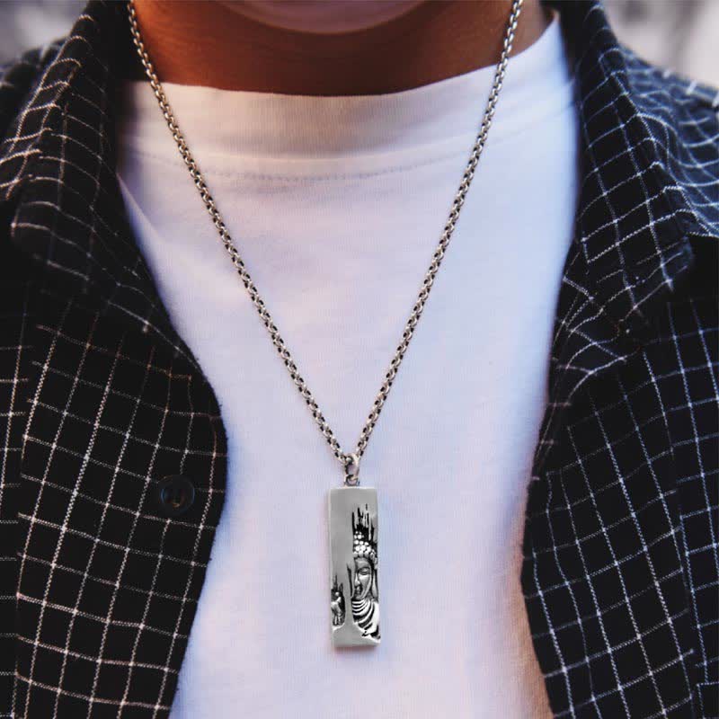 Buddha Stones Tathagata Buddha Strength Protection Amulet Lucky